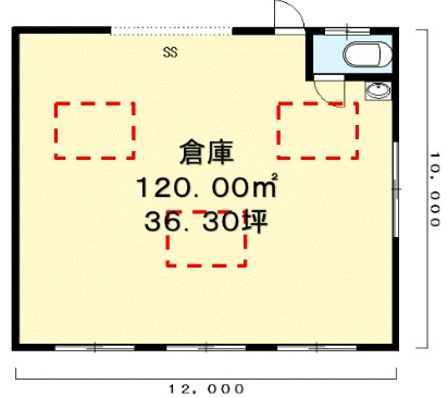 栗東市 約36坪 倉庫テナント