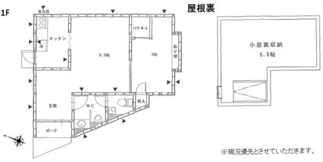 滋賀県近江八幡市 約11坪 貸店舗テナント 駐車場3台有 駅近 徒歩6分