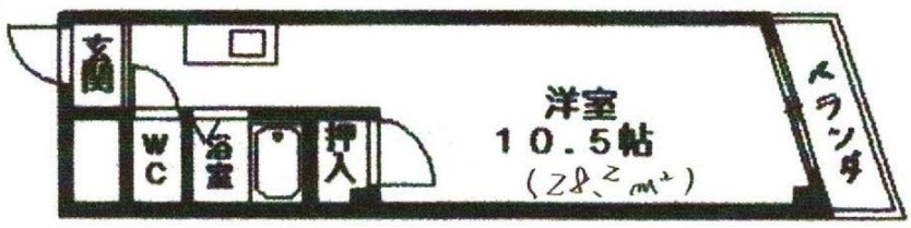 滋賀県草津市 JR南草津駅徒歩17分 3階 約8坪 ワンルーム型 事務所向きテナント