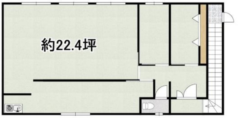 滋賀県栗東市 幹線道路沿い 2階 約25坪 貸店舗事務所 テナント 専用駐車場2台 共用駐車場有